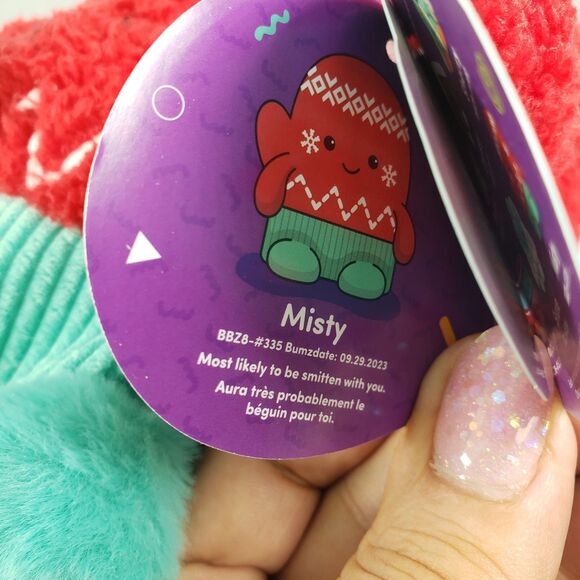 BUM BUMZ by Russ Jazwares Misty The Red Mitten 7.5" SkiLodgeBumz New - Picture 10 of 16